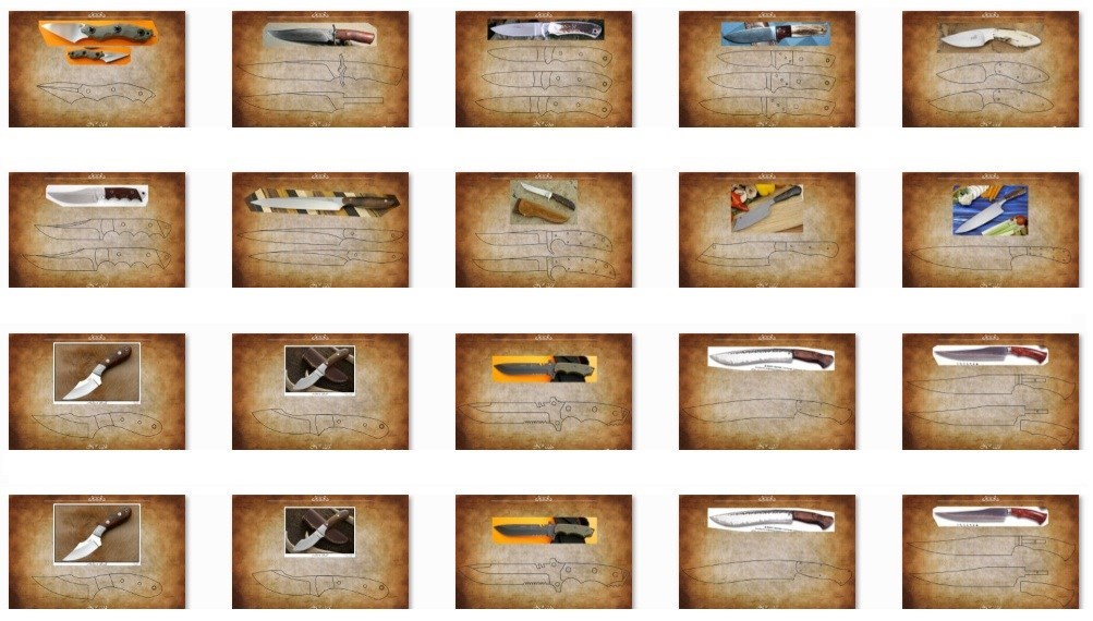 950 Moldes e Modelos para Cutelaria - Via DOWNLOAD