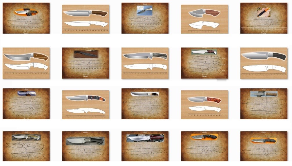 950 Moldes e Modelos para Cutelaria - Via DOWNLOAD