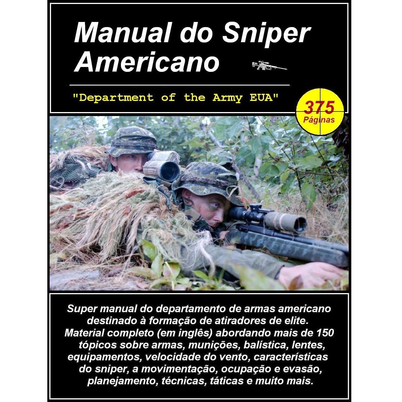 MANUAL DO ATIRADOR SNIPER AMERICANO (EM INGLÊS)