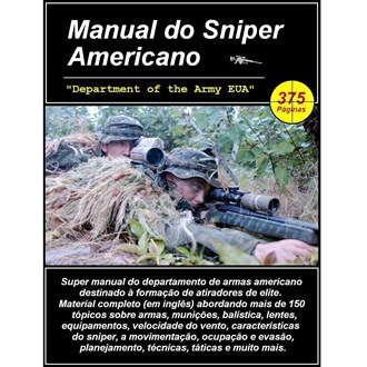 MANUAL DO ATIRADOR SNIPER AMERICANO (EM INGLÊS)