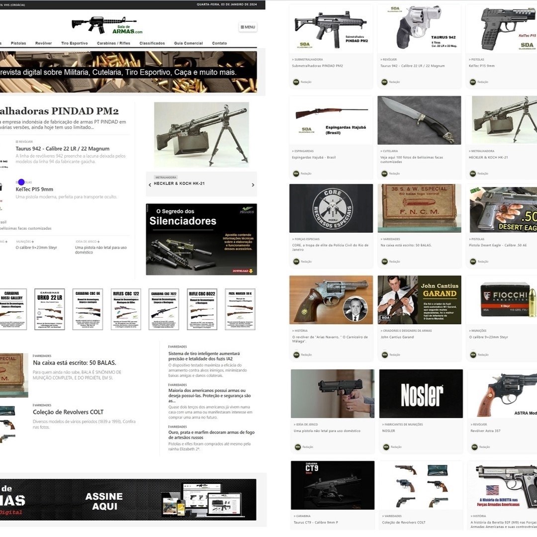 Assinatura Vitalícia do site Sala de Armas - Exclusividade do Armory Shopping