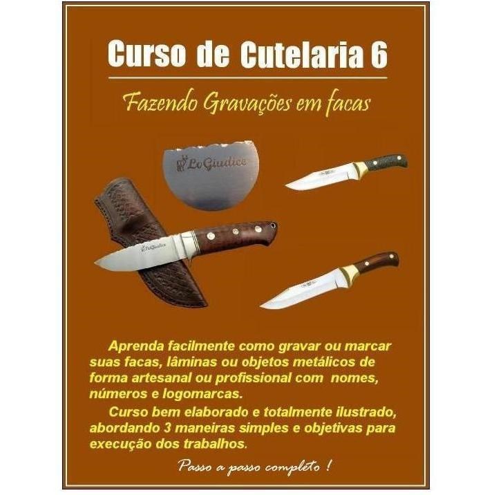Curso de Cutelaria 6 - "Como fazer gravações e marcações em facas"